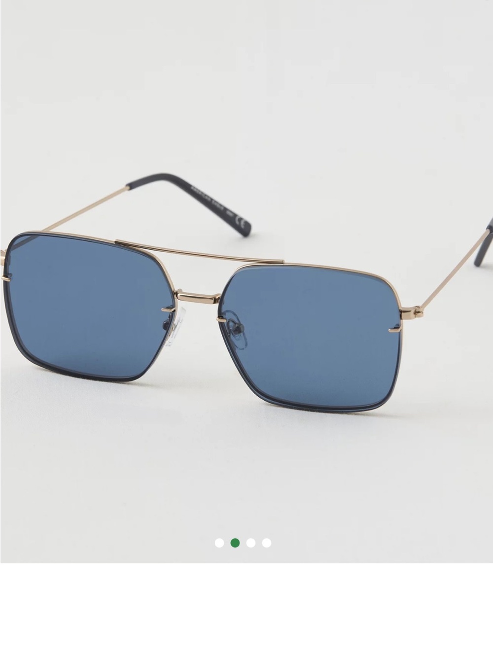 Aerie Rimless Metal Square Sunglasses